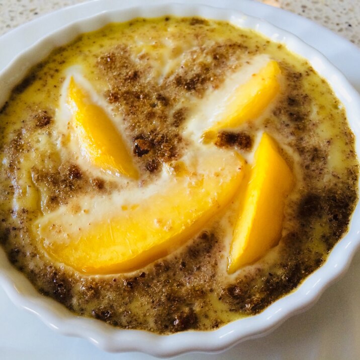 フレッシュピーチの簡単フラン レシピ 作り方 By Masya0928 楽天レシピ